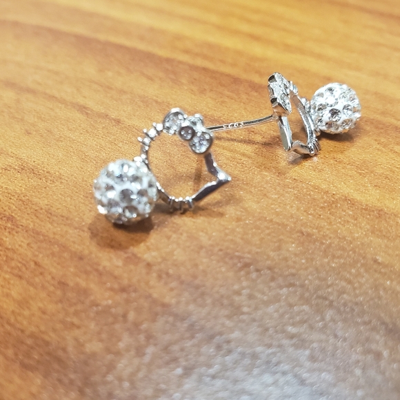 Hello Kitty Sterling Silver Earrings - Picture 2 of 3